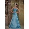 Blue Sweetheart Strapless A-line Taffeta Lang Abiball Dress Party Gowns With Beads