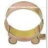 German Type Clamp Double Bolt , Galvanized Steel Hose Clamp