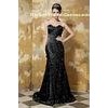Luxurious Sweetheart Mermaid Black Long Evening Dress 2013 New Designer Party Gown Lace