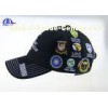 Personalized Black Cotton Custom Baseball Caps with Embroidery Logo for ICC Cricket Wolrd Cup