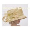 High Crown 8cm Small Brim Womens Church Hats With Feather Fascinators For Ladies
