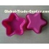 Nontoxic Heat Resist Silicone Baking Moulds , Recycled Star Mini Cake Molds
