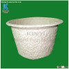Biodegradable paper pulp flower seed pots