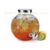 Healthy  transparent glass lemonade jar dispenser ,  glass juice dispenser