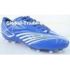 Wholesale / OEM Blue PU Size 34, Size 40 Men Indoor Outdoor Turf Soccer Cleats Shoes