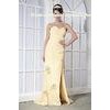 Hot Seller Sweetheart Strapless Mermaid Womens Party Dresses Yellow Prom Gowns With Beads