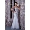 Luxurious Sweetheart Strapless Mermaid Evening Dress Long Party Gowns White Beads