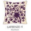 Purple Flower Zippered Applique Pillow Covers Replacement , Decorative Throw Pillows