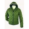 Green Fashion Anti Pilling Mens Goose Down Jacket With Polyester Lining