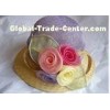 7cm Sinamay Straw Braid Womens Church Hats With Sewing Brim / 57cm Customized Hats