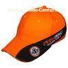 Orange Custom Cotton Baseball Caps Snapback Baseball Hats 6 Panel