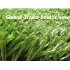 Classical fibrillated football artificial grass , soccer synthetic turf