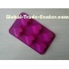 6 Cup Heart Non-toxic Pink Silicone Baking Moulds For Valentines Day