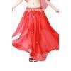 Light and colorful chiffon fabric  diy belly dance skirt with coins