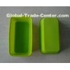 Food-grade Rectangle Mini Green Silicone Cake Mould For Loaf Pan