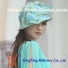 Summer Knitted Customized Womens Straw Hat For Party / Wedding