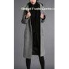 Long Wool blend Hooded Young Ladies Fashion Coats A Line Winter Garments