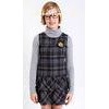 Fashion 100 cotton school uniform blouse academy student skirt