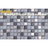 Low Water Aborption Glass And Metal Mosaic Tile Pattern for Kitchen Dec