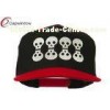 Black Red Halloween 8 Skulls Embroidered Snapback Baseball Caps