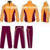Athlete Sport Jogging Suit Track Sportswear Opened Pants Pocket Full / Half Jacket Zip