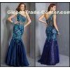 Vintage Mermaid Tulle One Shoulder Party Dresses Ladies Evening Maxi Dresses