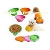 Folding Colorful Nontoxic unbreakable silicone pet bowl For Feeding Food