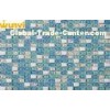 Home Decorative Ceramic Iridescent Glass Mosaic Tile , Broken Glass Mosaic Tile