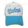 Mens Blue Stylish Visor Cotton Baseball Caps With Sandwich Peak