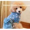Cute Girl Blue Cotton Polka Dot Casual Winter Clothes For Small Dogs , PET Accessories