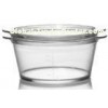 Clear High Borosicilate Pyrex Glass Casserole 800ml , Heat Resistant