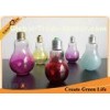 Color Painted Glass Bulb Bottles For Beverage , Milk , Juice 150ml Empty Glass Bottles