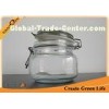 Food Packaging 500ml Glass Cookie Jars with Lids , Glass Storage Jars with Locking Lids