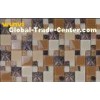 building exterior Glass And Metal Mosaic Tile , Iridescent Mosaic Tiles