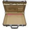 Silver Custom Aluminum Laptop Carrying Case For Women With Metal Lock