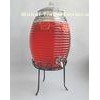 clear glass beverage dispenser