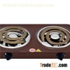 High-powered Coil Hot Plates With Two Die-cast Heating Elements For Fast Cooking