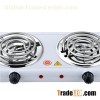 Double Coil Hot Plate Iron Steel 1000w 1000w With CE ROHS Approval