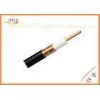 Foamed polyethylene Dielectric RF Coaxial Cable , Black PE High Performance Coaxial Cable