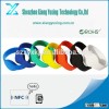 13.56mhz logo printed oval rfid Ntag213 waterproof nfc wristbands for event / swimming pool