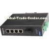 4 Megabit TX & 1 Megabit X  5 port network switch , Din rail installed Outdoor network switch