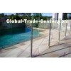 Glaverbel Annealed Glass Pool Fencing Building With 19mm Glass Cabinets