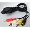 1.8M length Video Game Cables For PS PS2 PS3 Replacement S-Video AV