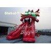 Outdoor Dragon Giant Inflatable Water Slide Red For Water Park , ASTM F963