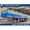 Custom semi flatbed trailers , Tri - axle 20ft 40ft flatbed container semi trailer