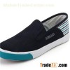 New School Girl Style Women''s Black Canvas Slip-ons Shoes