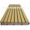 Age Resistant Wooden Grooved Acoustic Panel , Sound Absorption