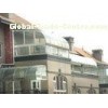 Colour Commercial Curved Tempered Glass Shatterproof For Windows , 8mm Thick