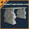 Carved Marble Garden Ornaments / Exterior Outdoor Bench For Garden Decoration