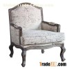 Antique Dining Room Furniture Doodle Painted Armrest Dining Chairs